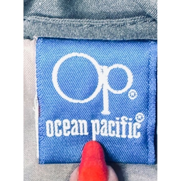 Vintage Gray Ocean Pacific Large Puffer Jacket Retro 80s/90s Ski Streetwear - Picture 3 of 13